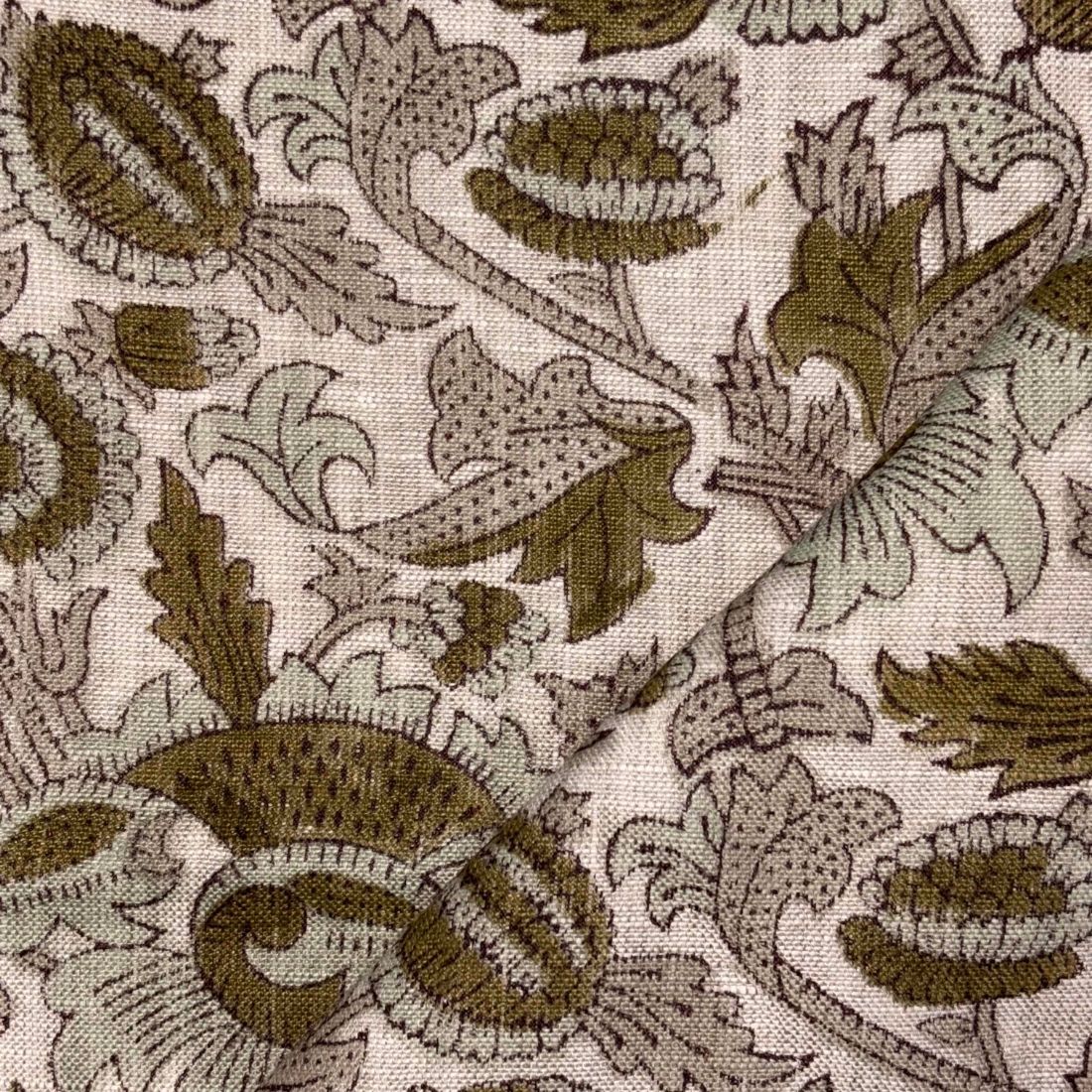 Zari Block Print Fabric