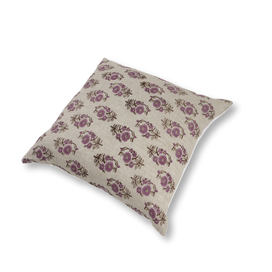 Dabu Linen Block Printed Pillow Cover