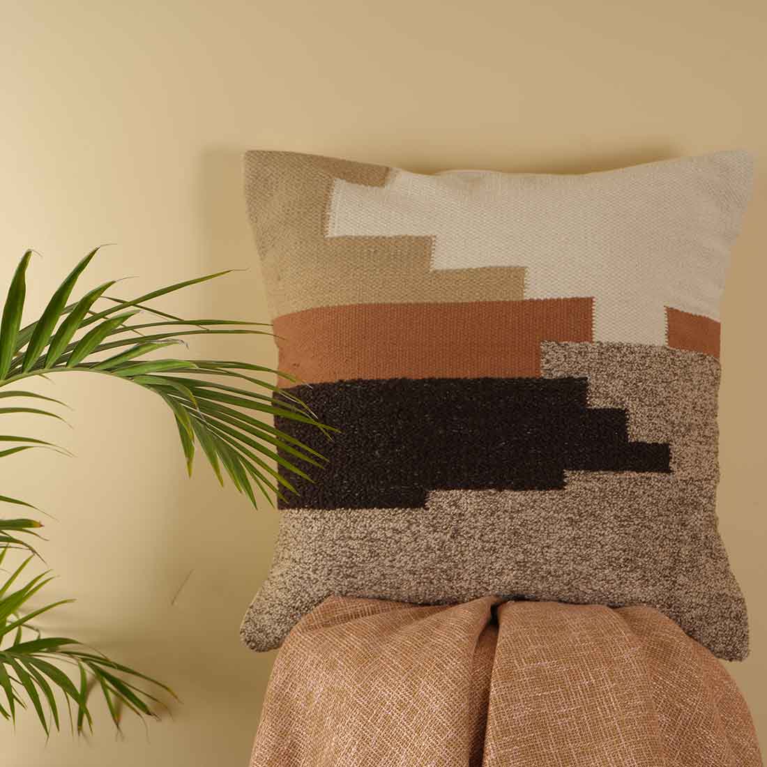 Mila Square Woven Pillow Cover
