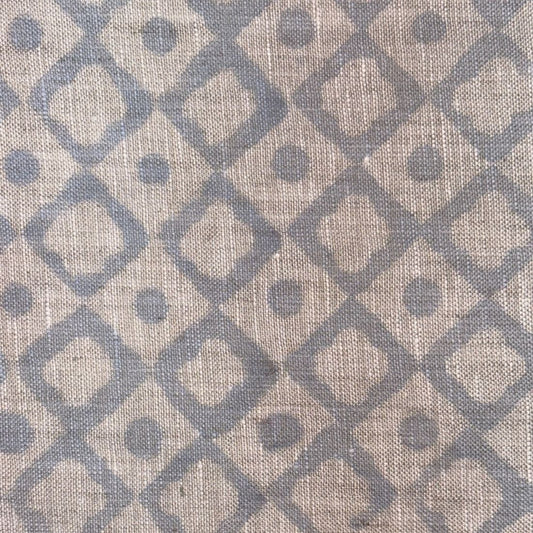 Paudi Block Printed Linen Fabric | Upholstery & Home Décor Fabric