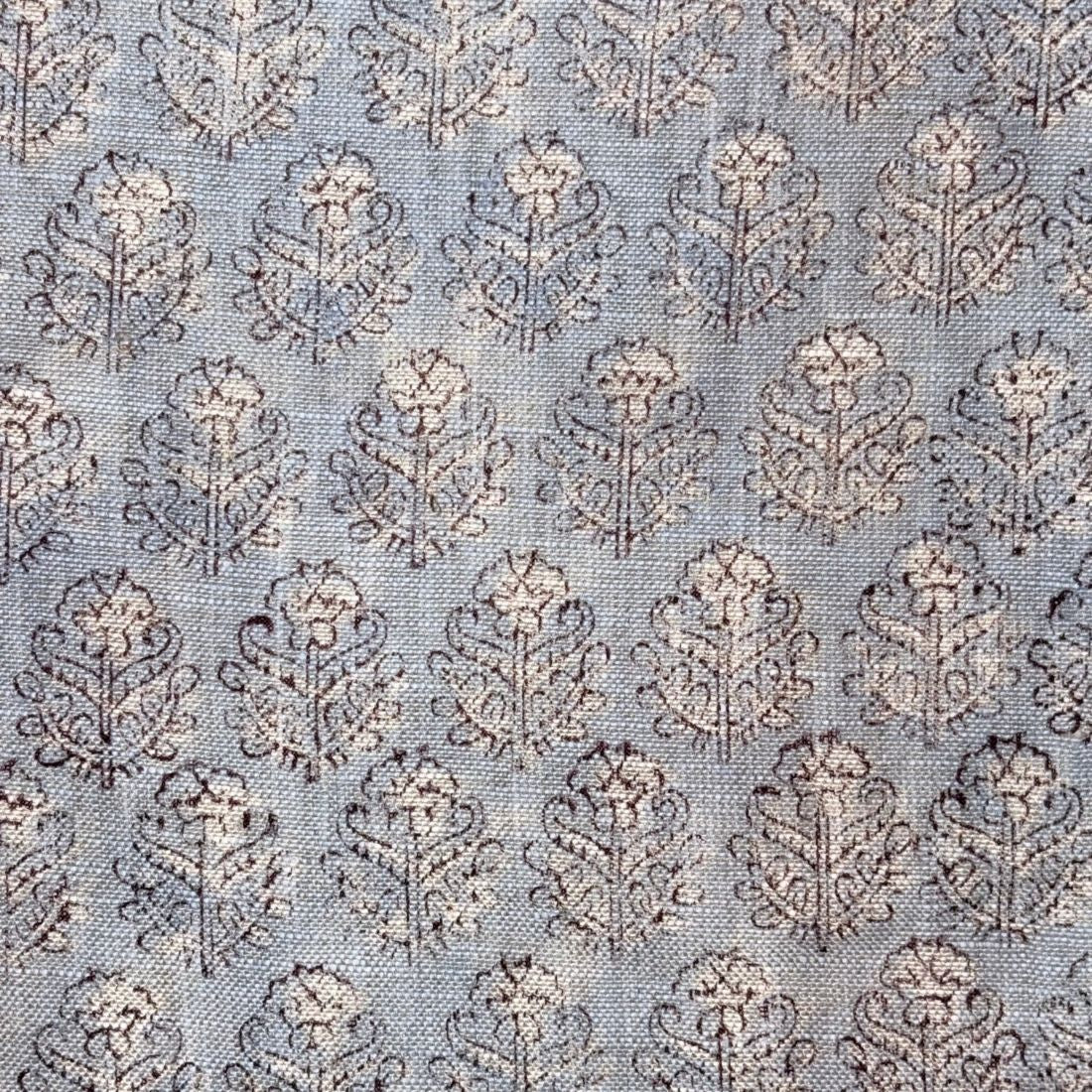 Dhoop Block Printed Linen Fabric | Upholstery & Home Décor Fabric