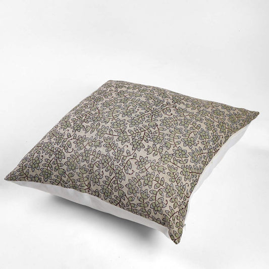 Jaal Linen Block Printed Pillow Cover