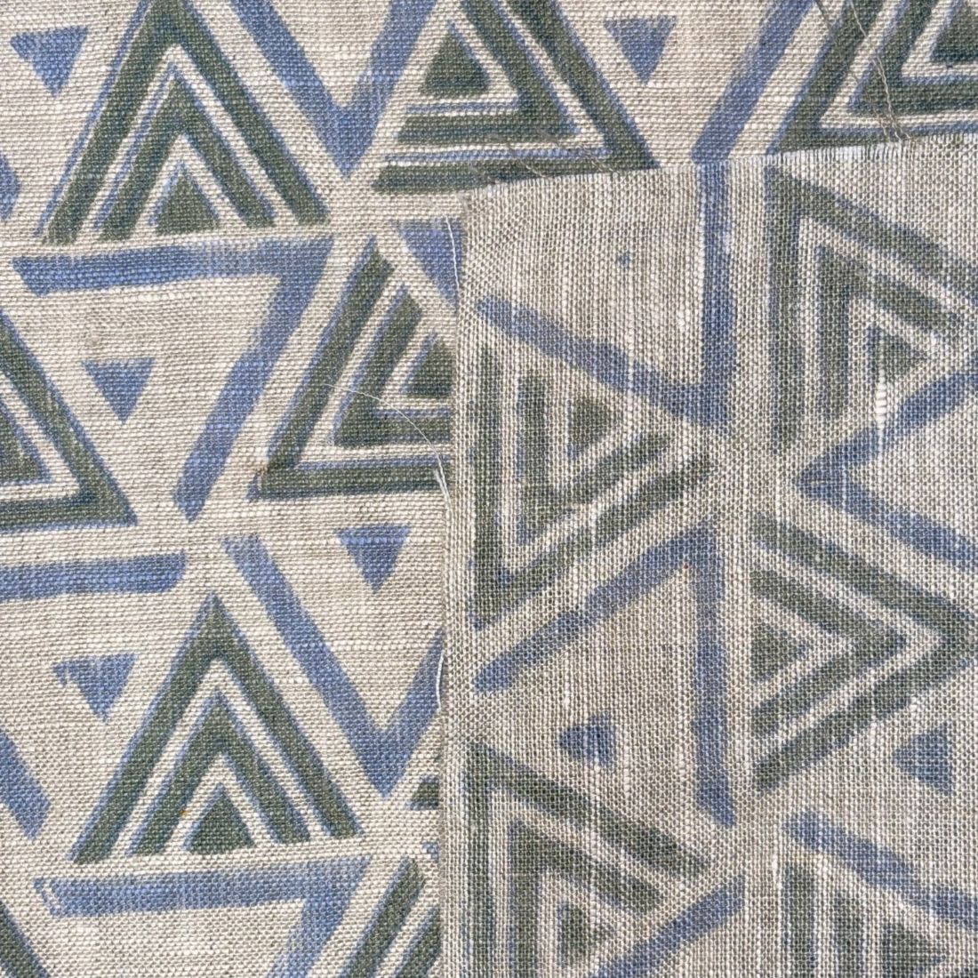 Jaadu Block Printed Linen Fabric | Upholstery & Home Décor Fabric