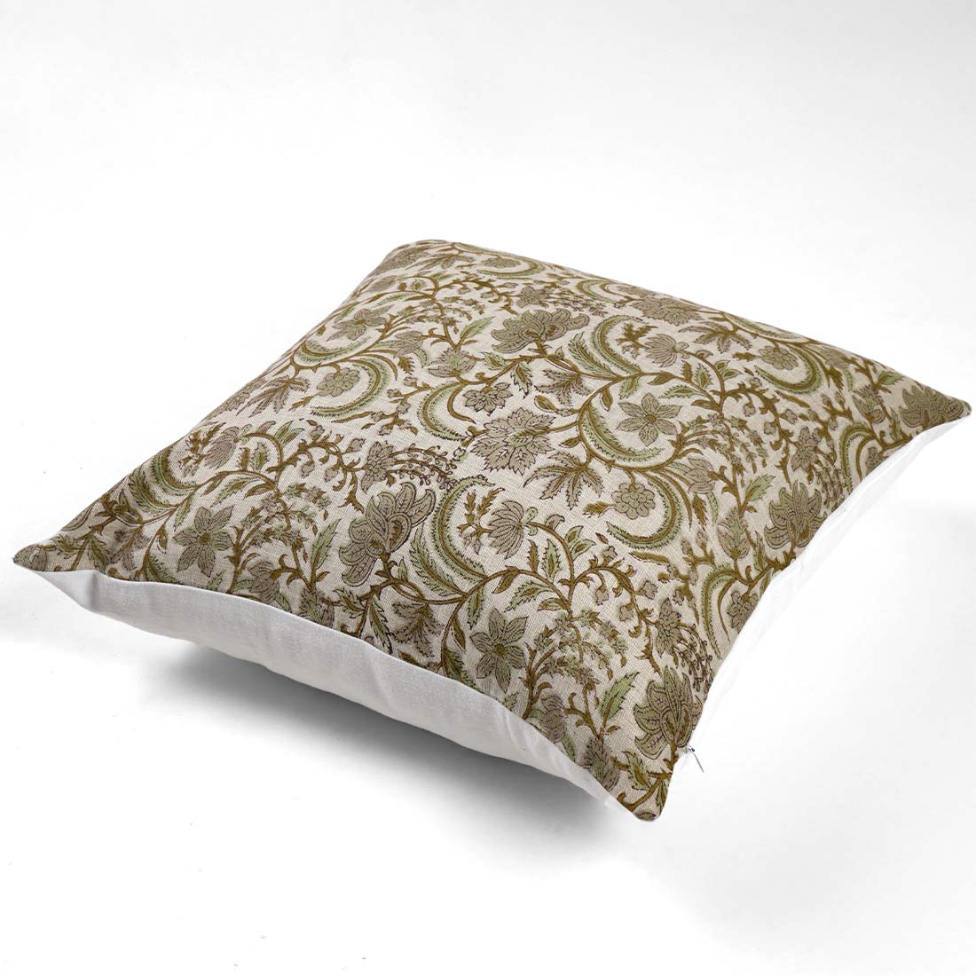 Sany Linen Block Printed Pillow Cover