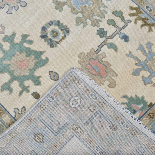 Clara Hand-Knotted Oushak Rug | Hand-woven Wool Rug