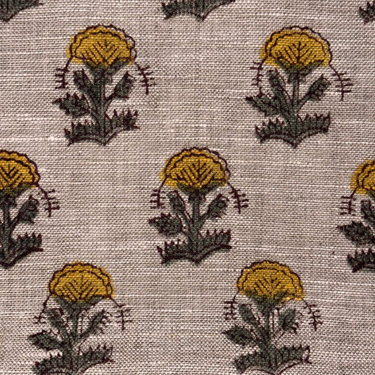 Ojasvi Block Print Linen Fabric