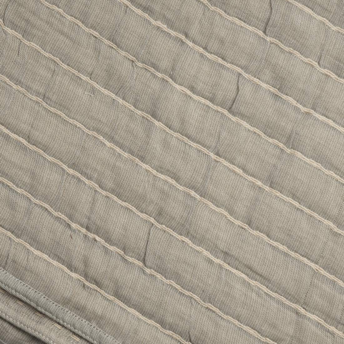 Close-up of a textured gray fabric with horizontal lines