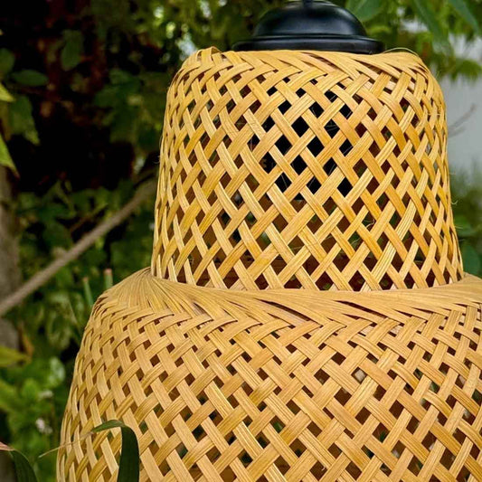 Two Tier bamboo Lampshade