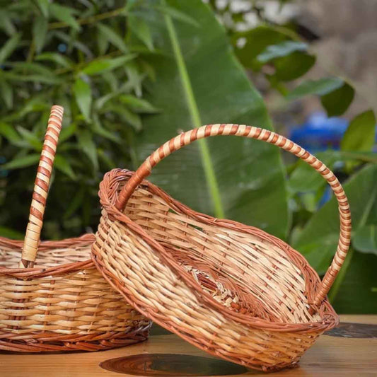 Willow Wave Basket Set - Handcrafted (Set of 3)