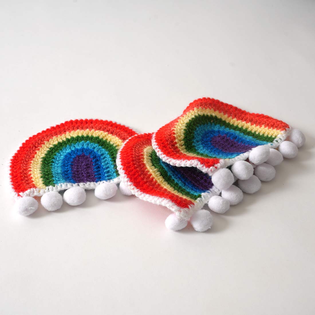 Aarohi Rainbow Crochet Coaster