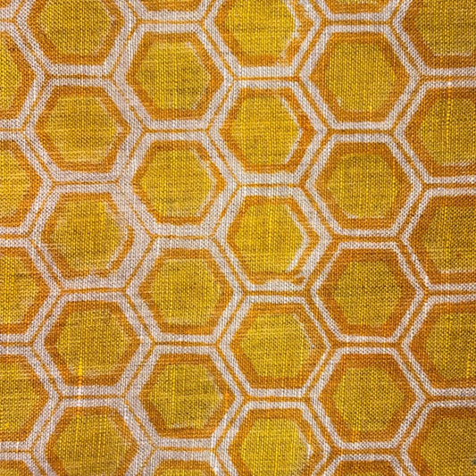 Ghung Block Printed Linen Fabric | Upholstery & Home Décor Fabric