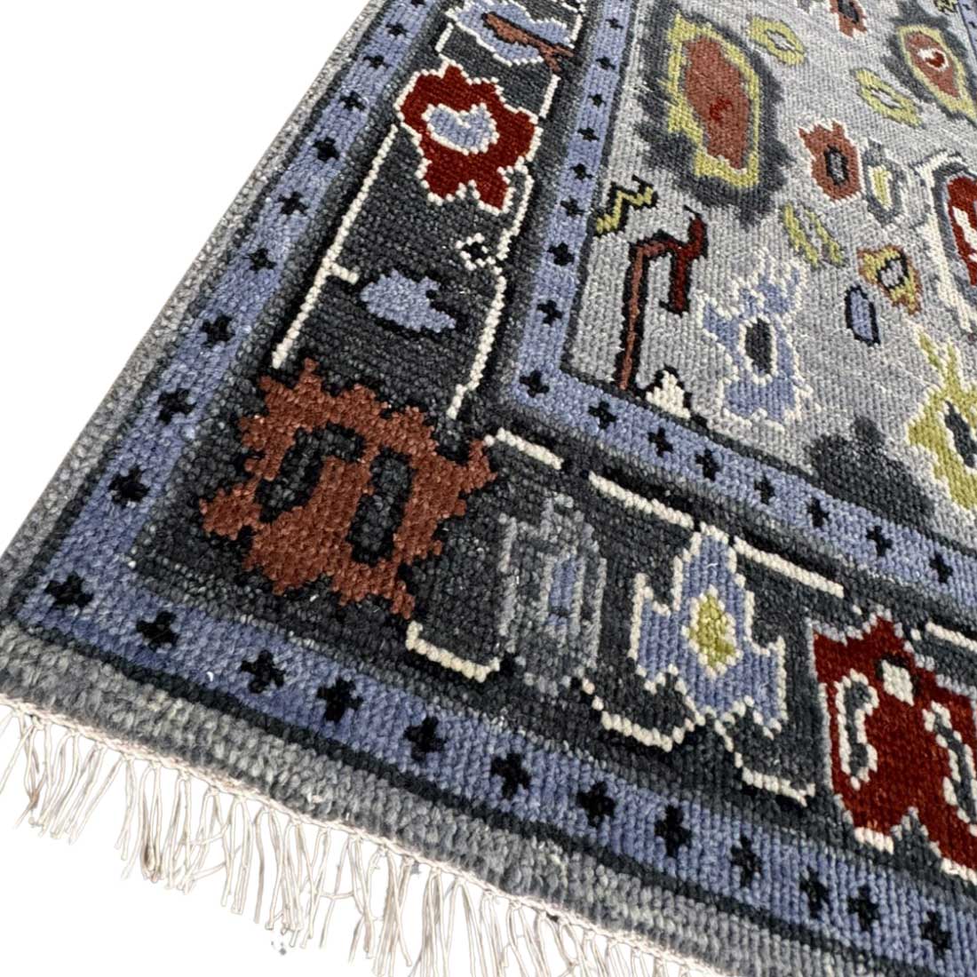 Vorti Hand Knotted Oushak Rug