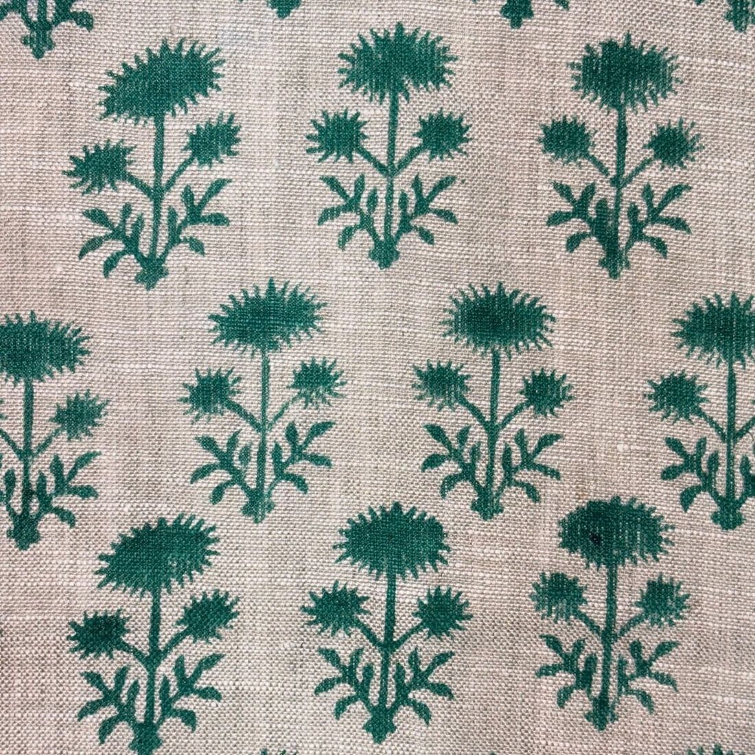 Pahad Block Printed Linen Fabric