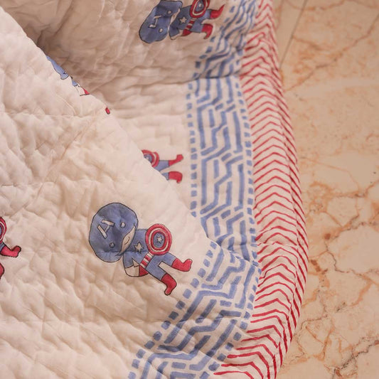 Puffy Printed Baby Quilt