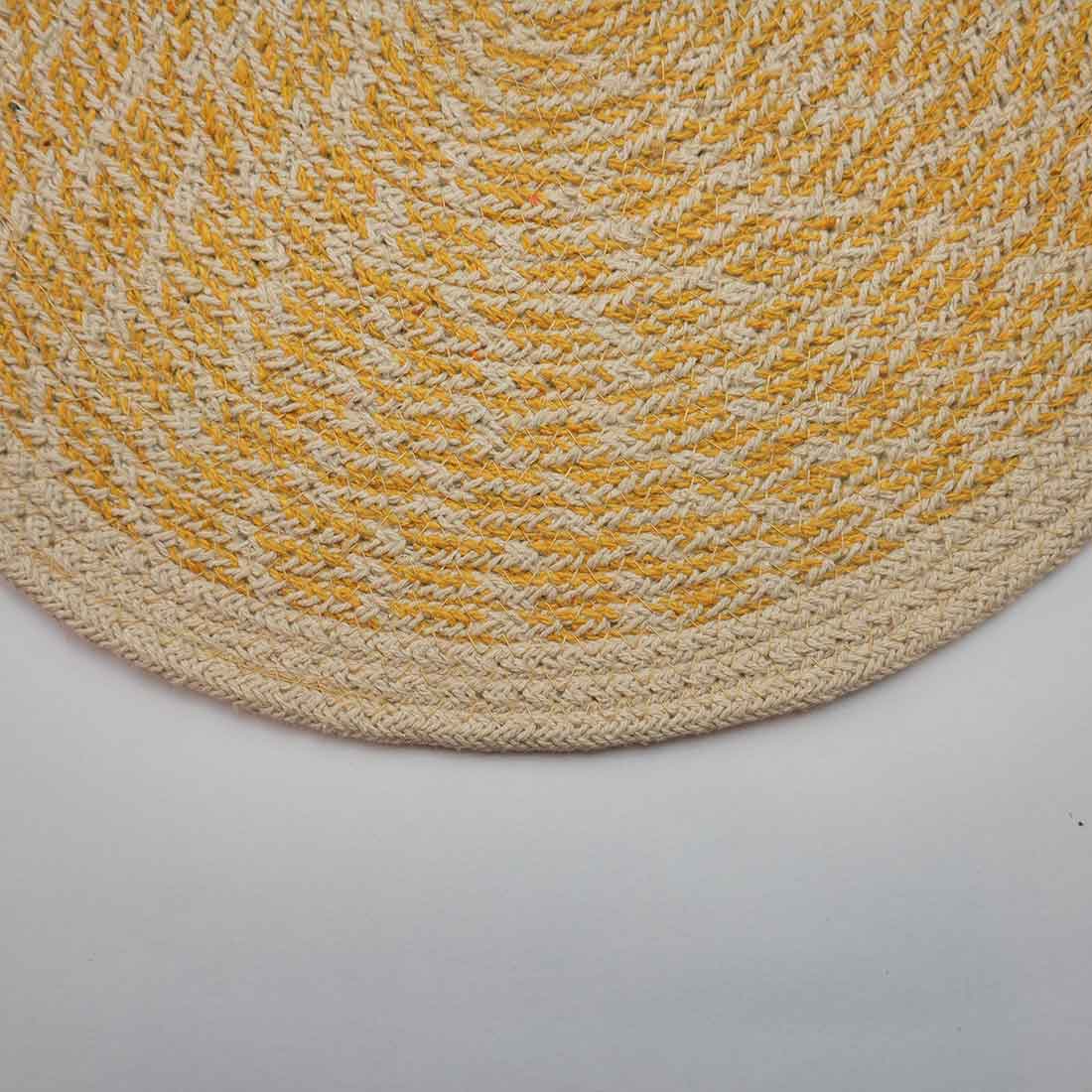 Hush Round Woven Placemat