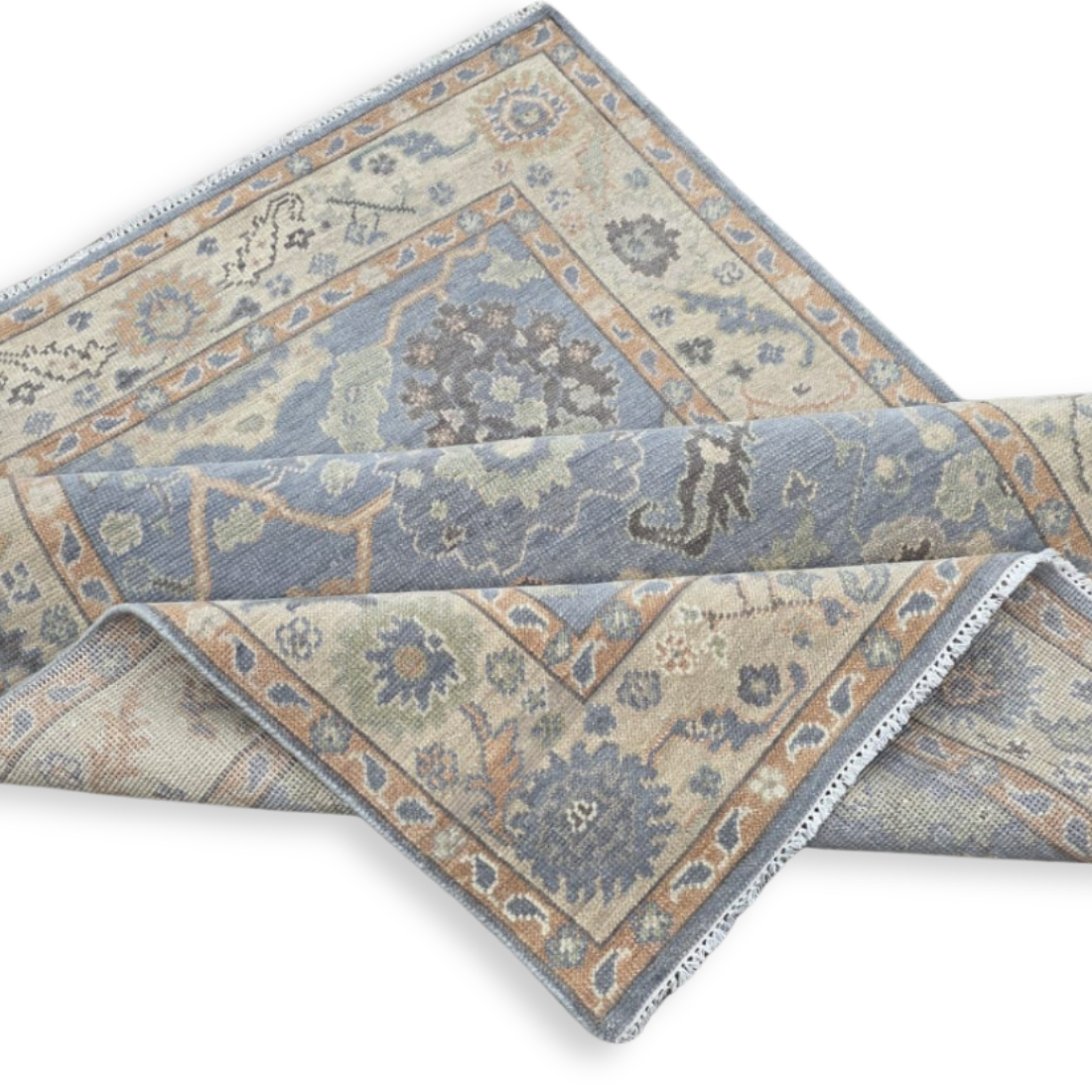 Lucy Hand-Knotted Oushak Rug | Hand-woven Wool Rug