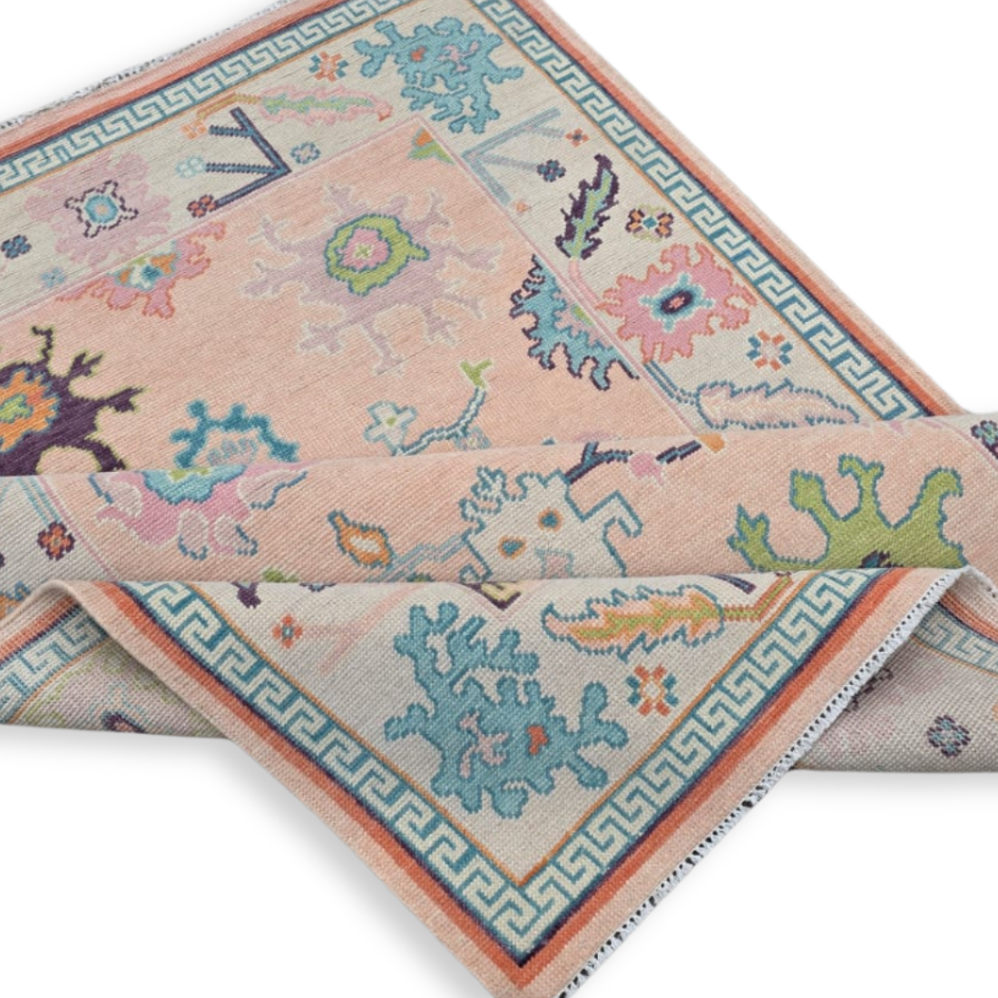 Charlotte Hand-Knotted Oushak Rug | Hand-woven Wool Rug
