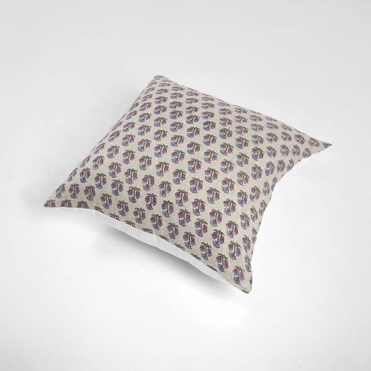 Push Linen Block Printed Pillow Cover