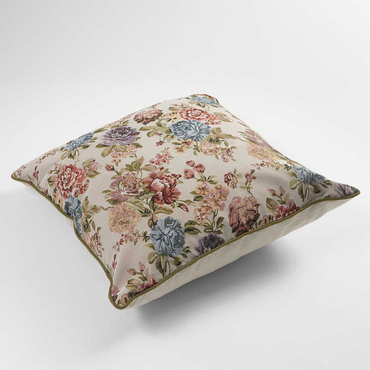 Winter Floral Pillow Cover | Tapestry Floral Pillow | Decorative Throw Cushion