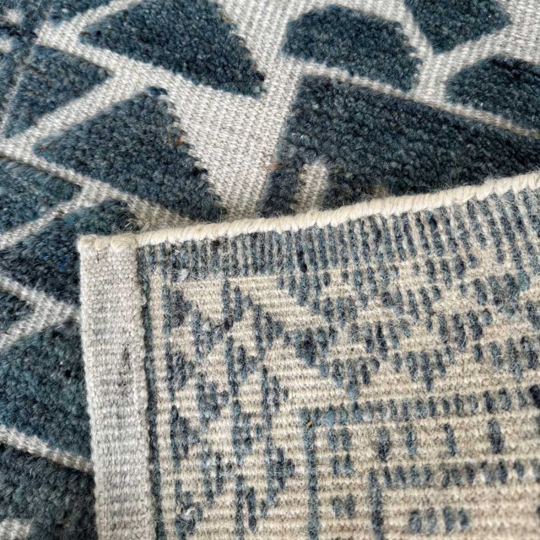 Nyrax Hand Knotted Abstract Geometric Rug