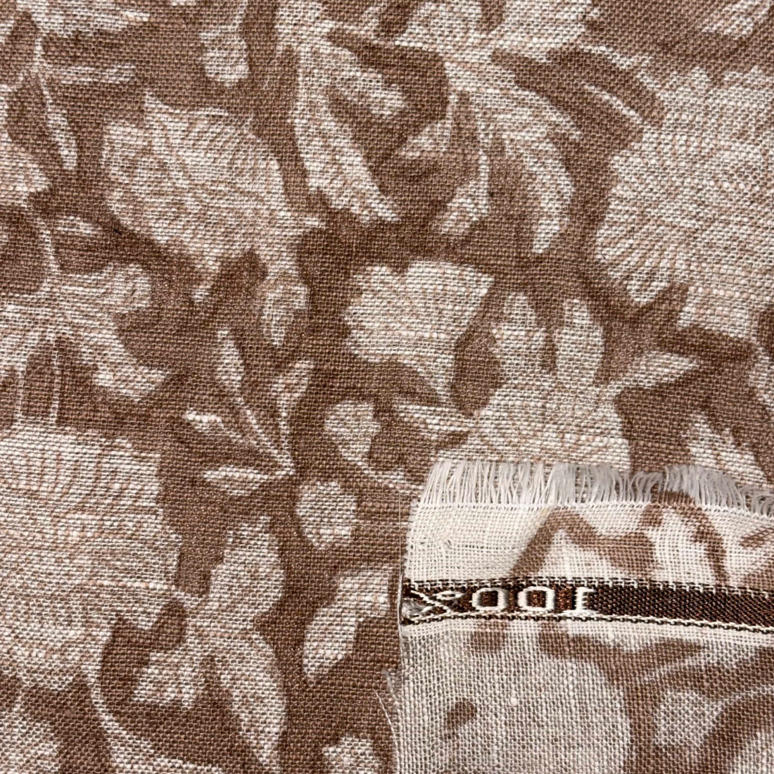 Surang Linen 58" Block-Printed Jaal Upholstery Fabric