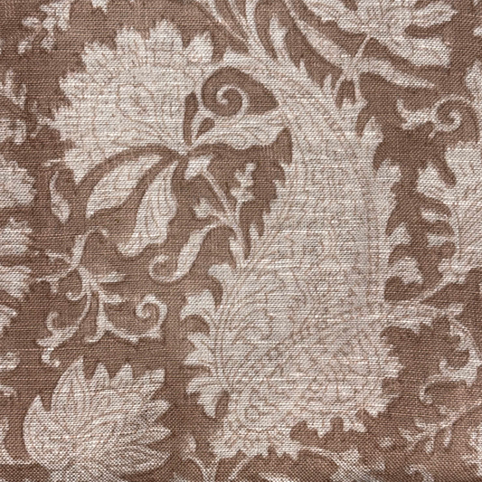 Morbagh Linen 58" Block-Printed Abstract Upholstery Fabric