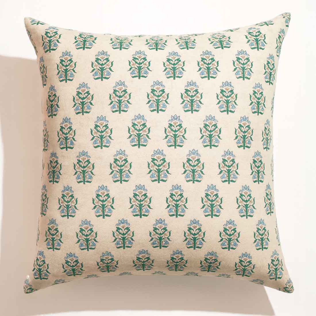 Iris Block Printed Pillow Cover