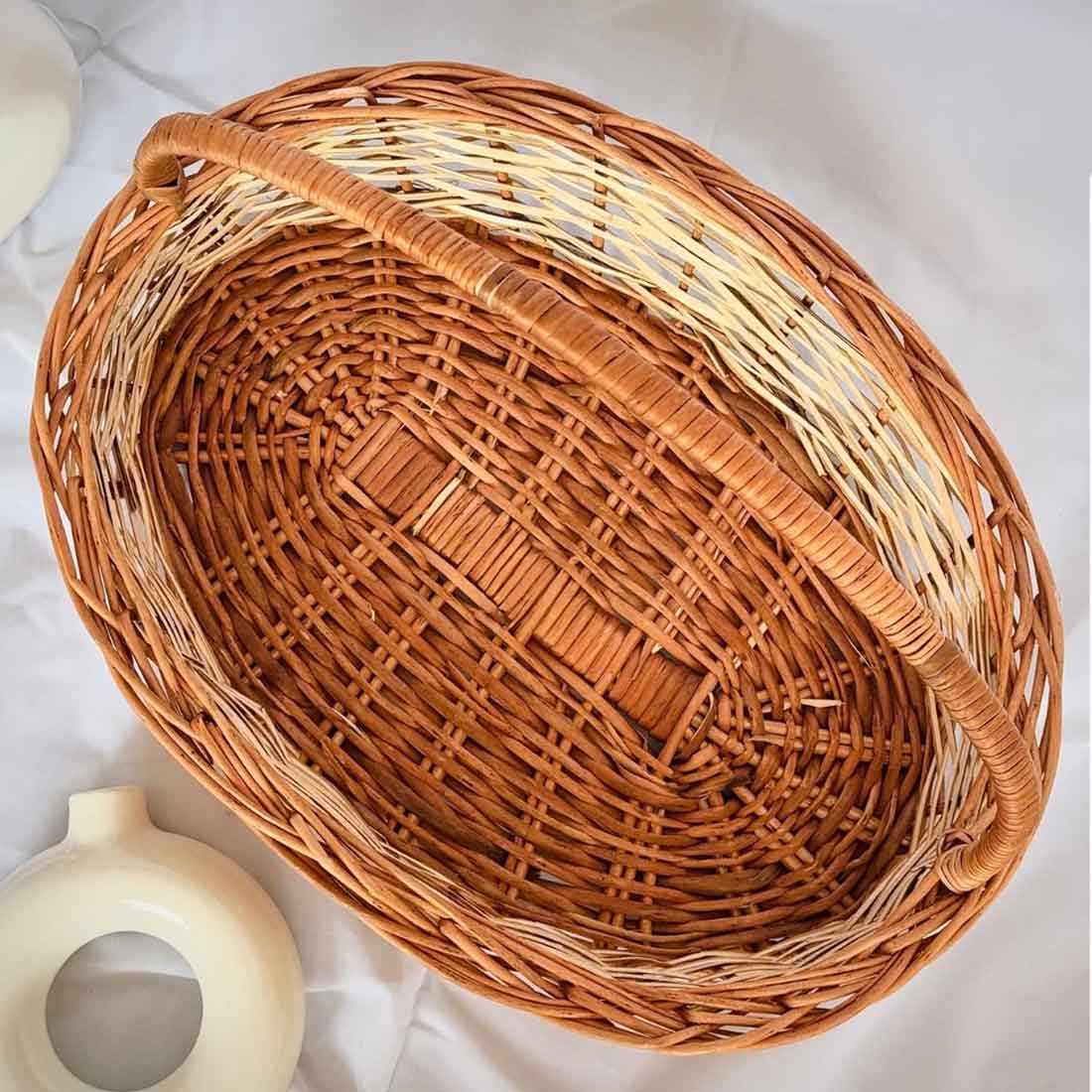 Sunflower Oval Woven Basket