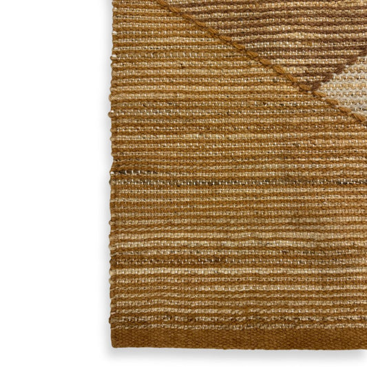 Sand Flatweave Jute Wool Rug
