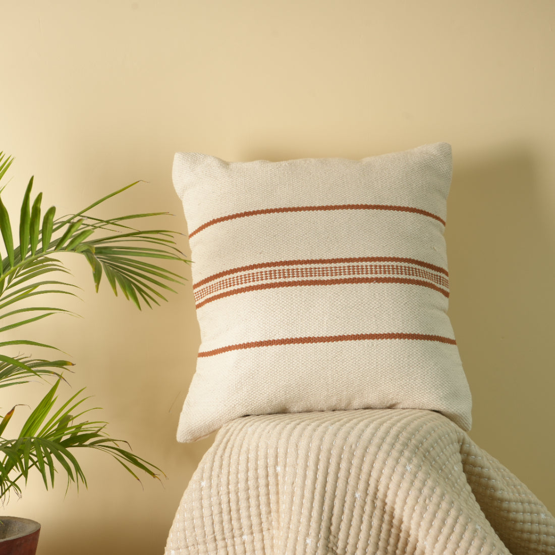 Timeless Charm Square Woven Pillow Cover