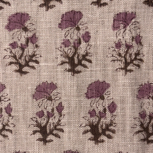 Kanak Block Print Linen Fabric