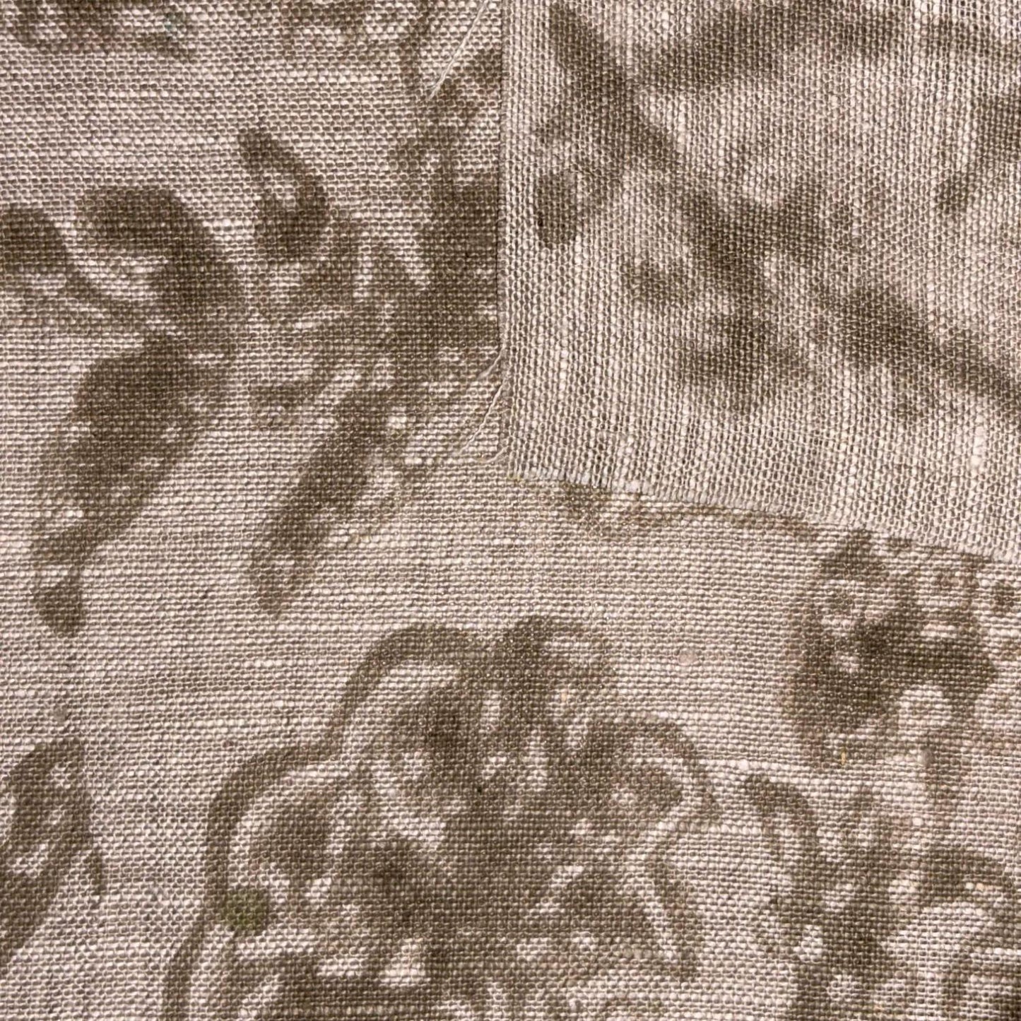 Kamli Block Printed Linen Fabric | Upholstery & Home Décor Fabric