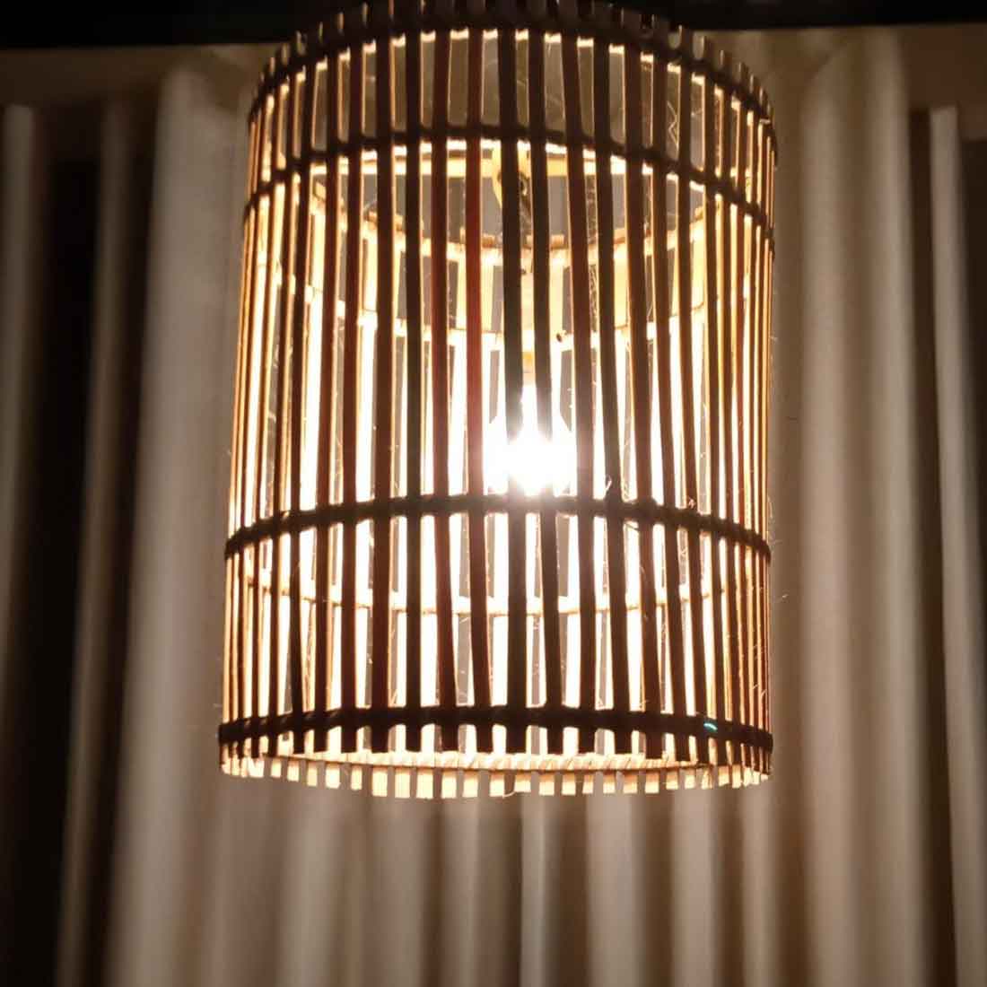Rattan Look Hanging Lampshade (Without Electrical Accessories)