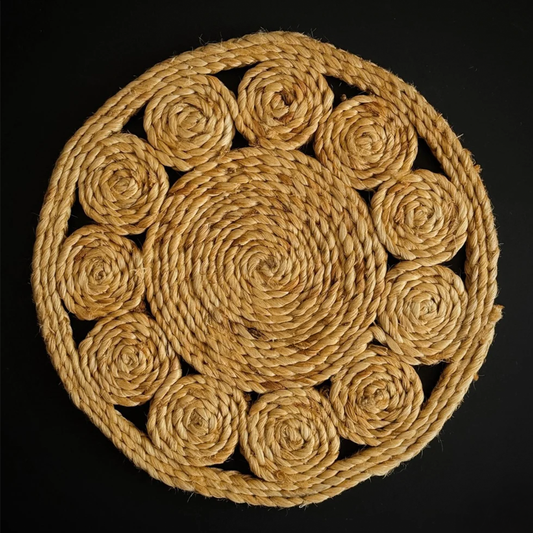 BhoomiLoop Round Jute Placemat