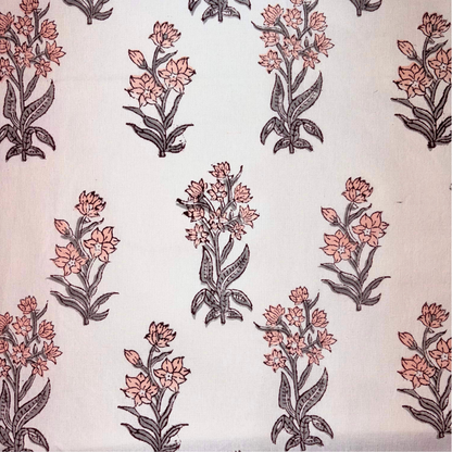 Araya Cotton 44" Block-Printed Buta Upholstery Fabric