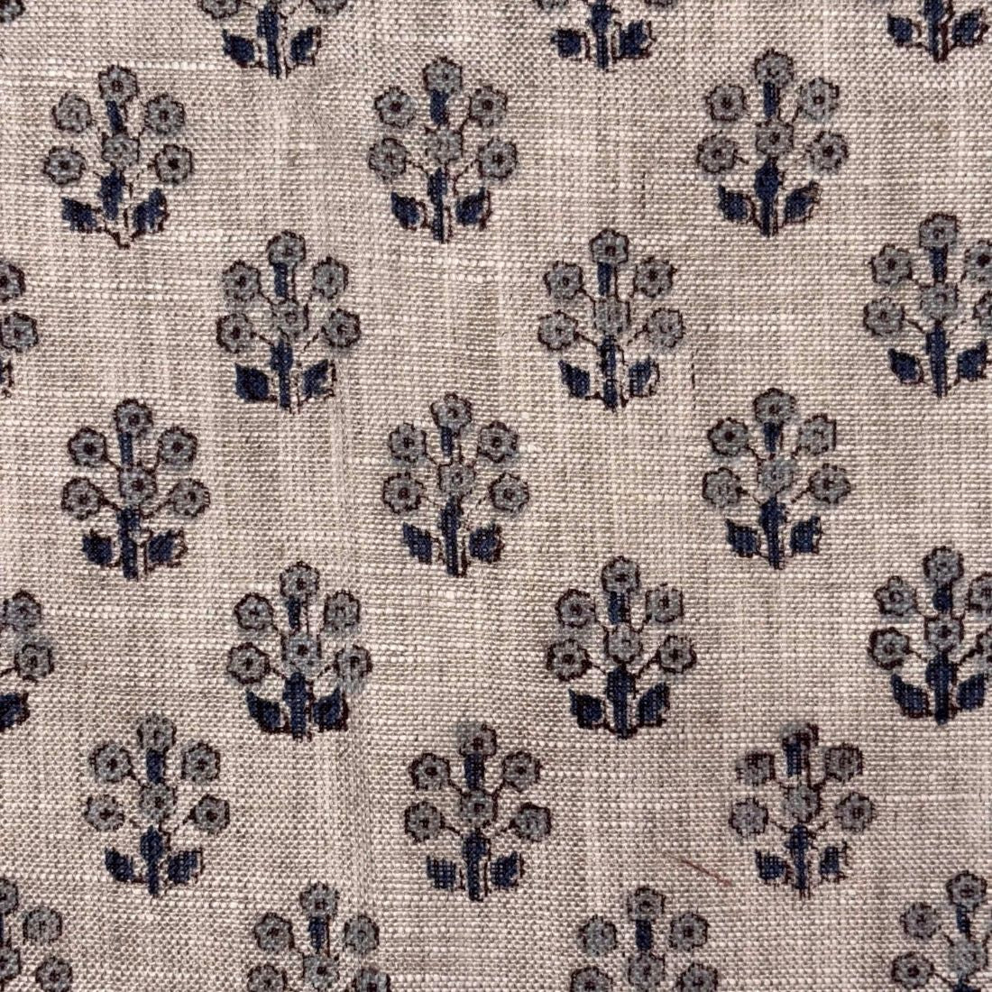 Kalindi Block Print Linen Fabric