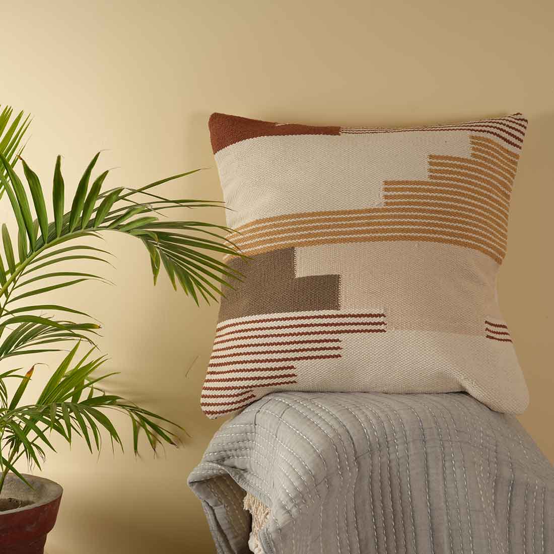 Movo Square Woven Pillow Cover