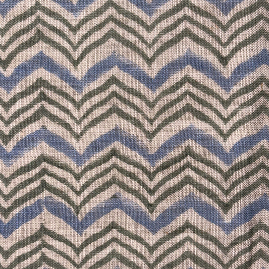 Amaya Block Print Linen Fabric