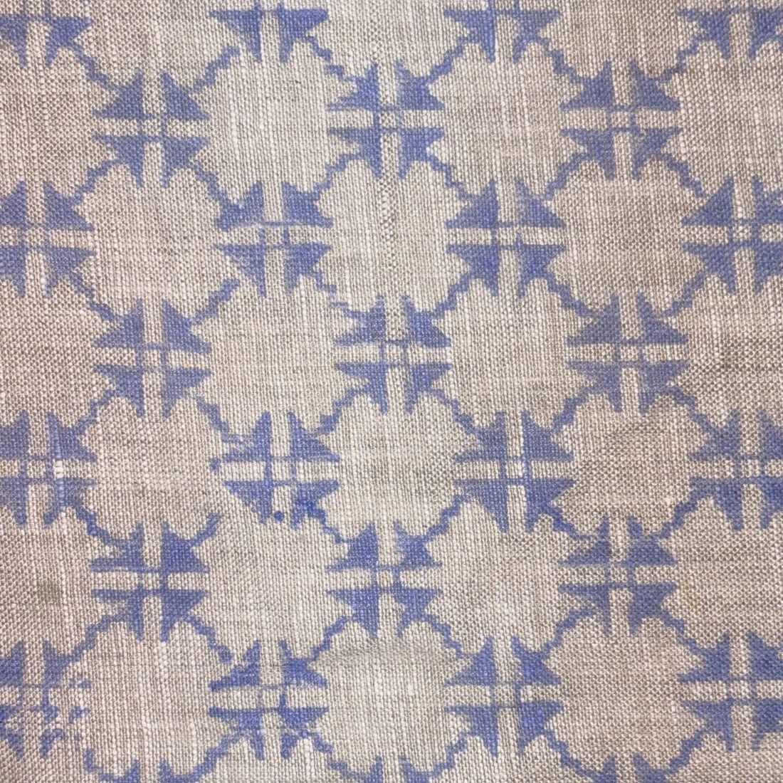 Naina Block Printed Linen Fabric | Upholstery & Home Décor Fabric