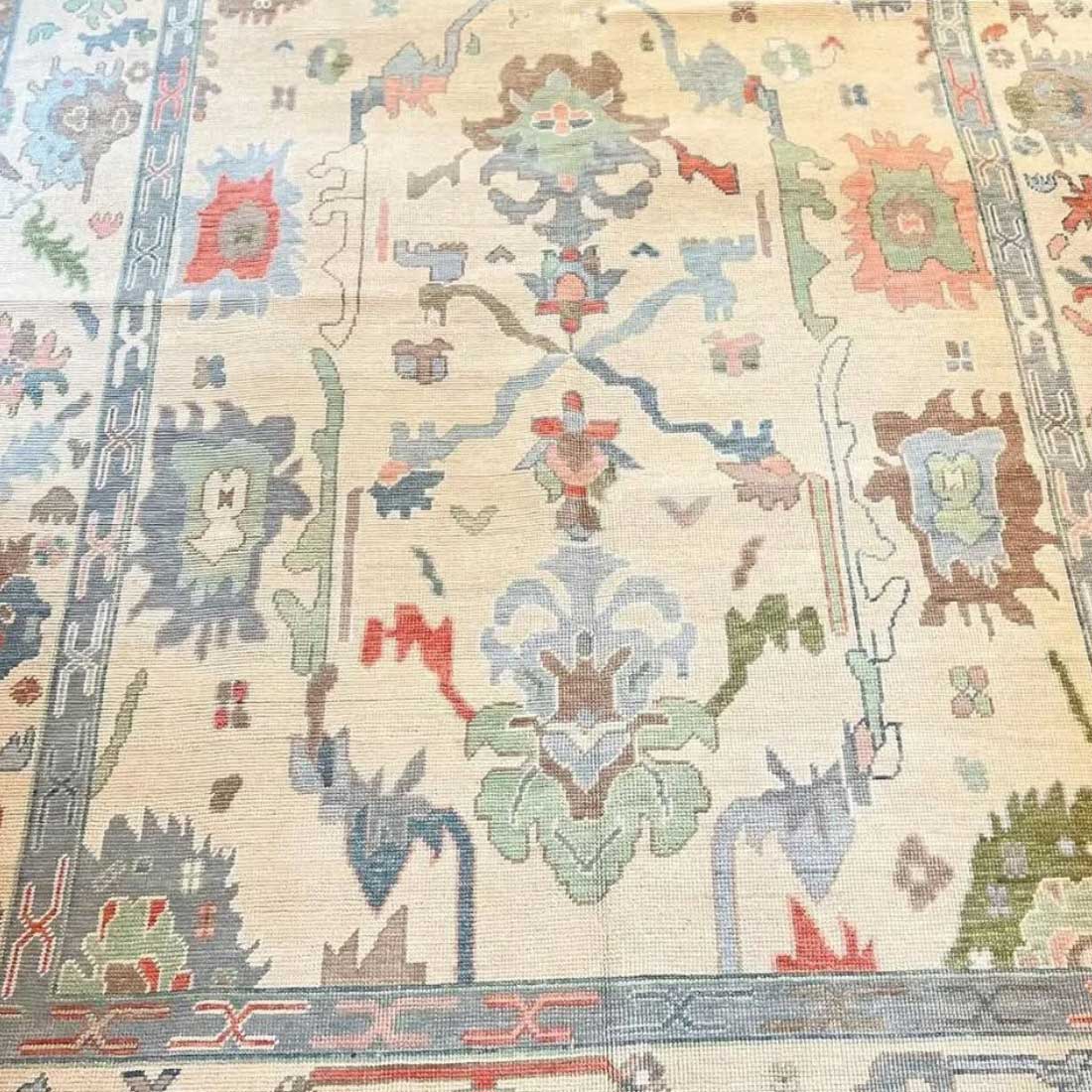 Dryst Hand Knotted Oushak Rug