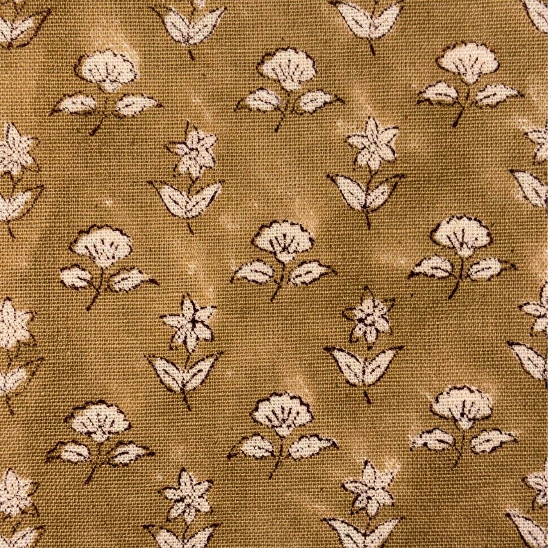 Floral pattern on a textured fabric background