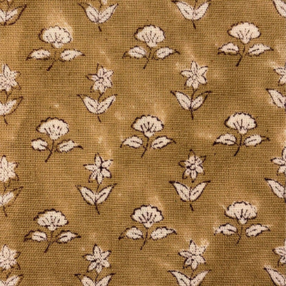 Floral pattern on a textured fabric background