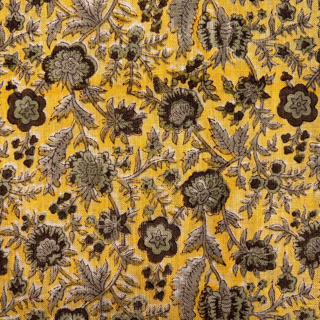 Saffron Block Print Fabric