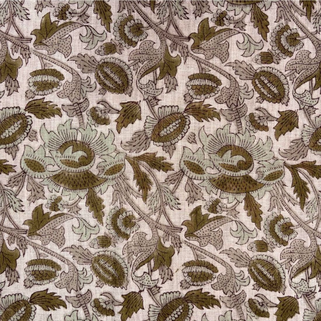 Zari Block Print Fabric