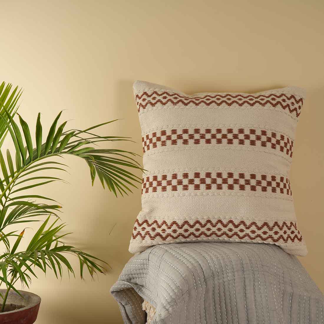 Snug Square Woven Pillow Cover