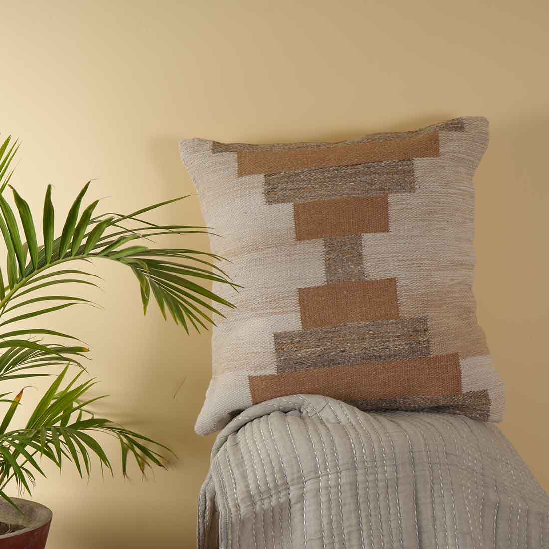 Mild Square Woven Pillow Cover