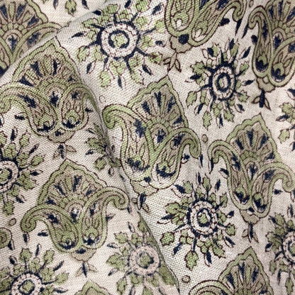 Bhini Block Printed Linen Fabric | Upholstery & Home Décor Fabric