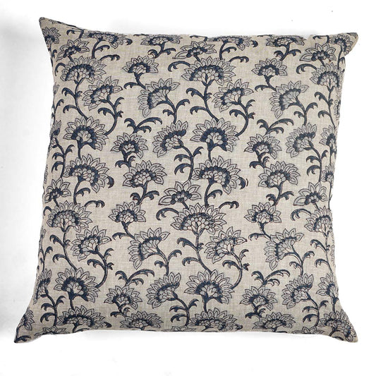 Moty Linen Block Printed Pillow Cover
