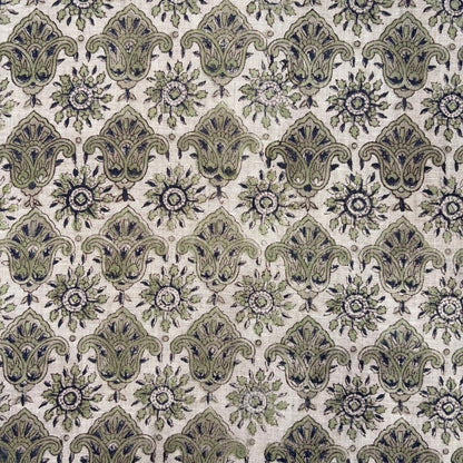 Bhini Block Printed Linen Fabric | Upholstery & Home Décor Fabric