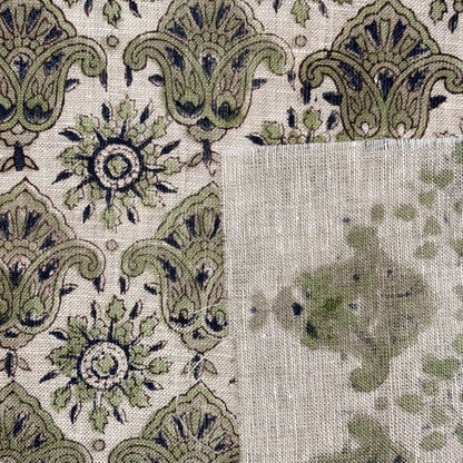 Bhini Block Printed Linen Fabric | Upholstery & Home Décor Fabric